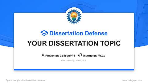 IFTM University Graduation Thesis Defense PPT Template