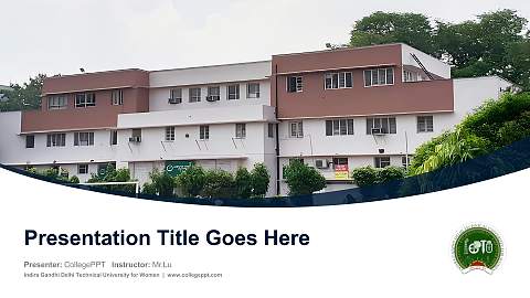 Indira Gandhi Delhi Technical University for Women Course/Courseware Creation PPT Template