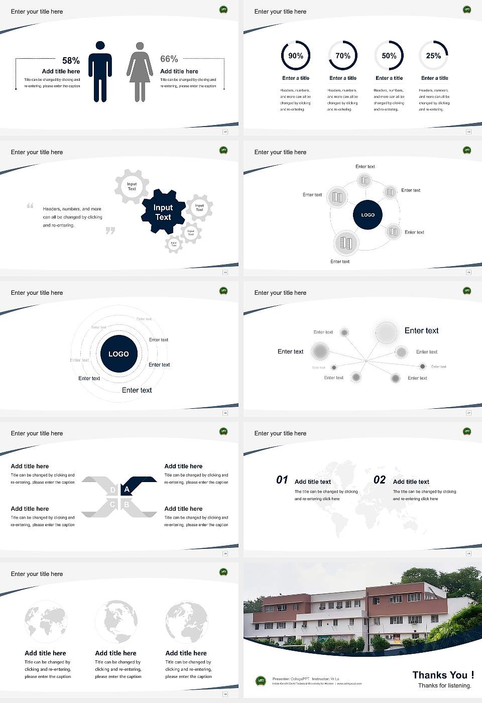 Indira Gandhi Delhi Technical University for Women Course/Courseware Creation PPT Template16:9 ratio PPT effect preview image4