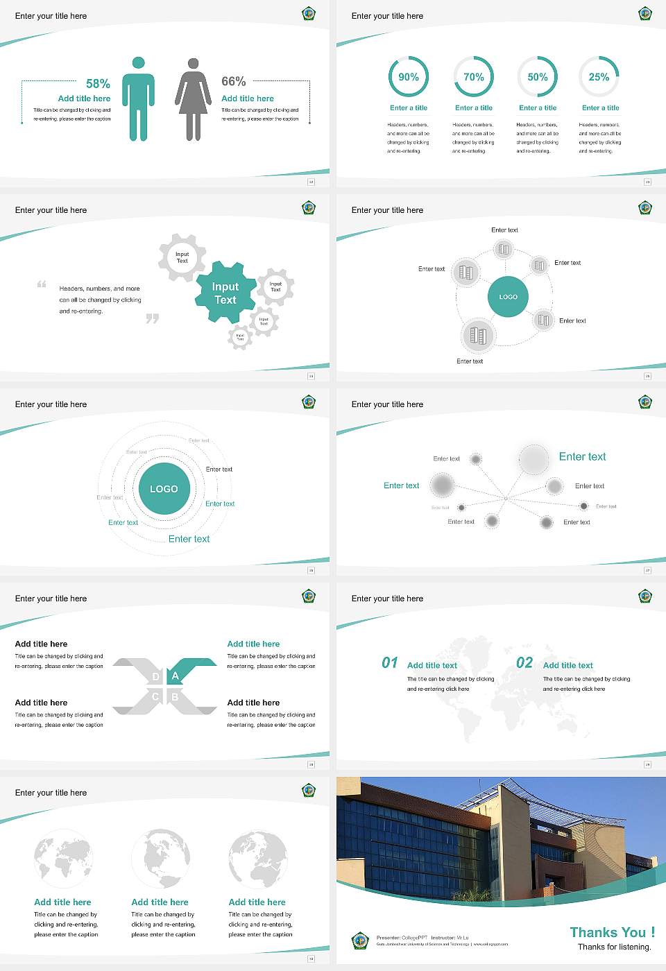 Guru Jambeshwar University of Science and Technology Course/Courseware Creation PPT Template16:9 ratio PPT effect preview image4
