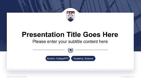 IILM University, Greater Noida National Scholarship Defense PPT Template