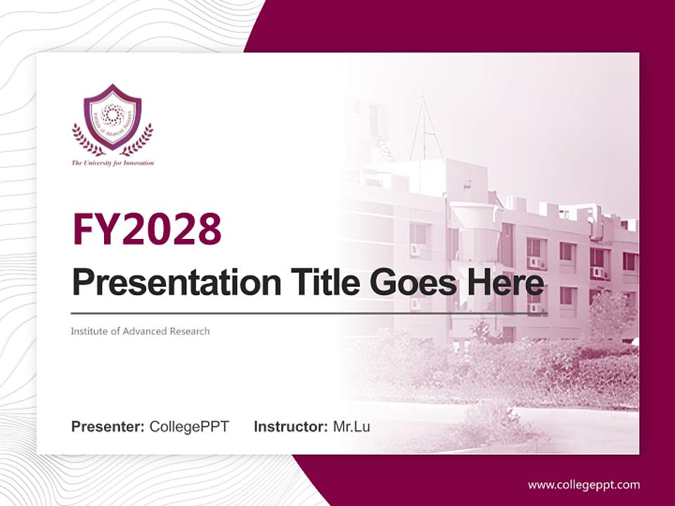Institute of Advanced Research Academic Presentation/Research Findings Report PPT Template4:3 ratio PPT effect preview image5