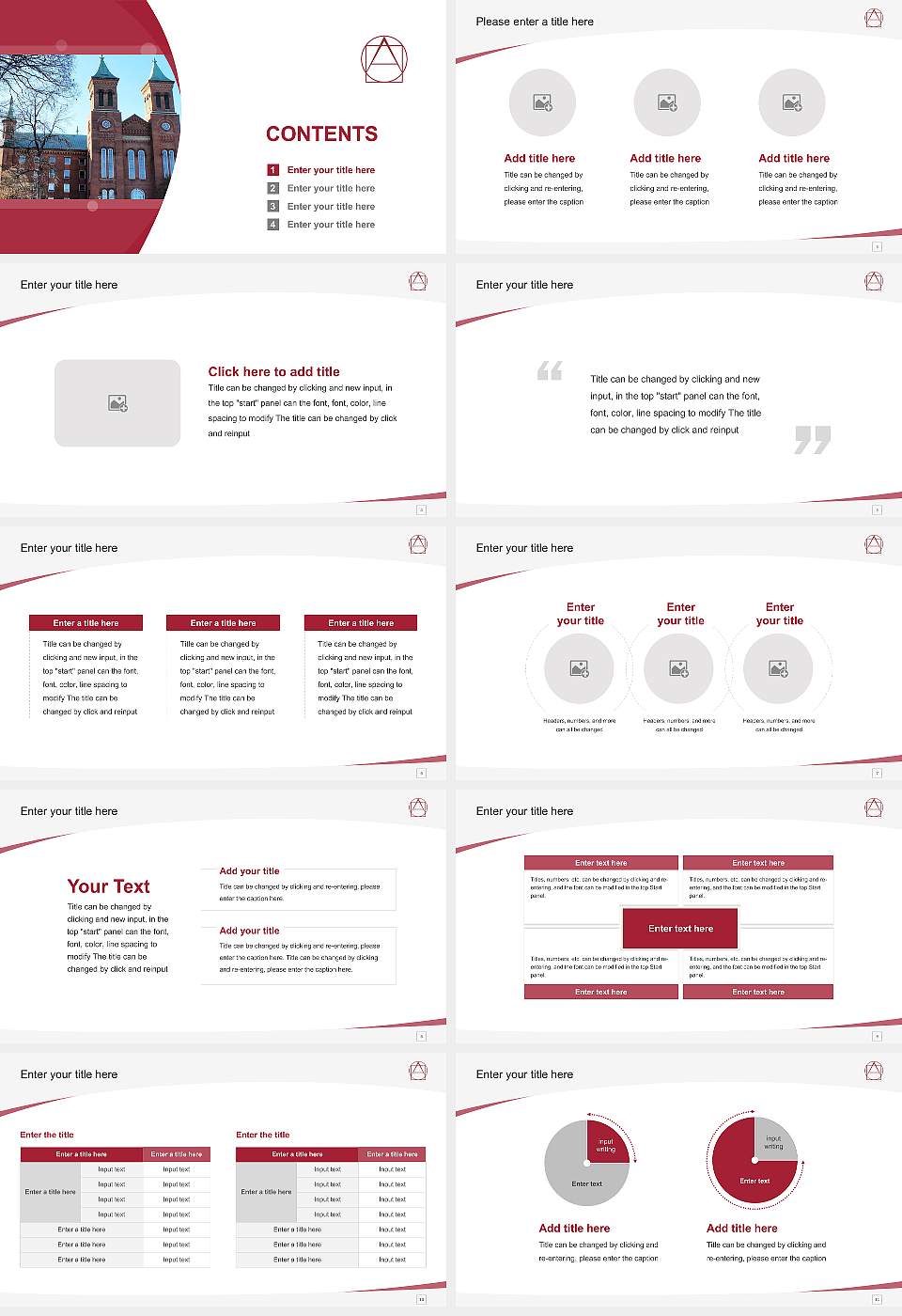 Antioch College Course/Courseware Creation PPT Template16:9 ratio PPT effect preview image2