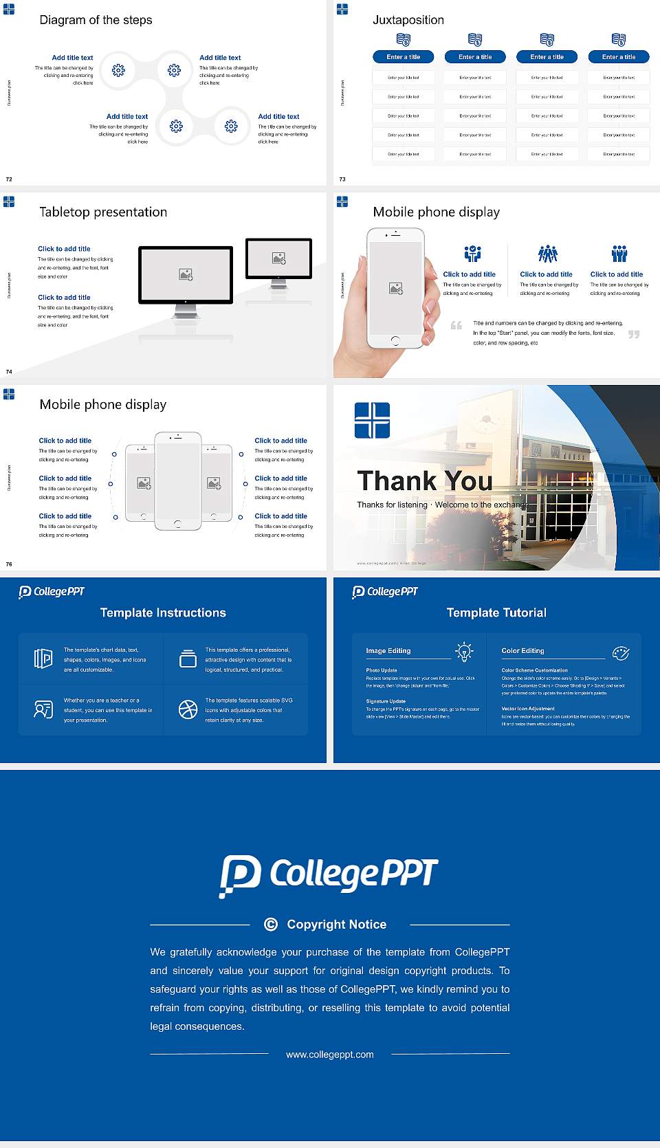 Allen College Competition/Entrepreneurship Contest PPT Template16:9 ratio PPT effect preview image9