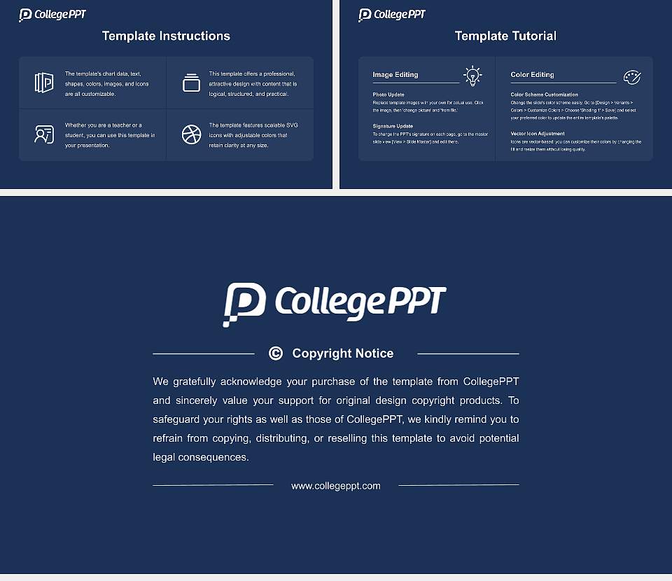 Allegheny College Academic Presentation/Research Findings Report PPT Template16:9 ratio PPT effect preview image5