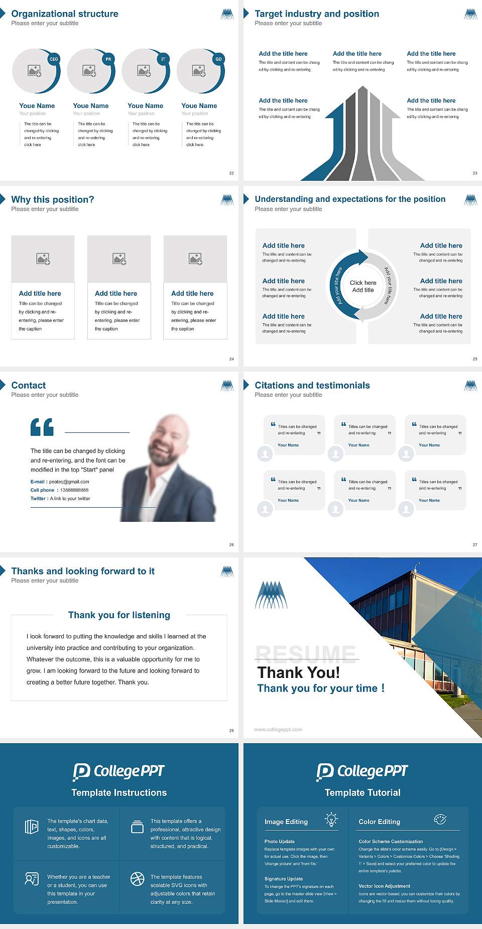 Alaska Pacific University Resume PPT Template4:3 ratio PPT effect preview image4