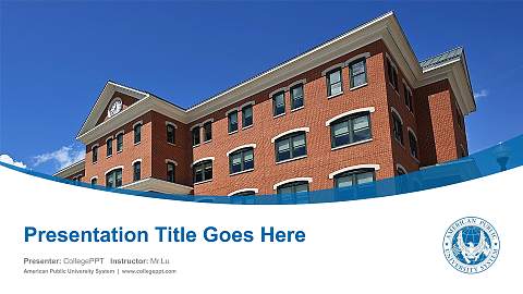 American Public University System Course/Courseware Creation PPT Template