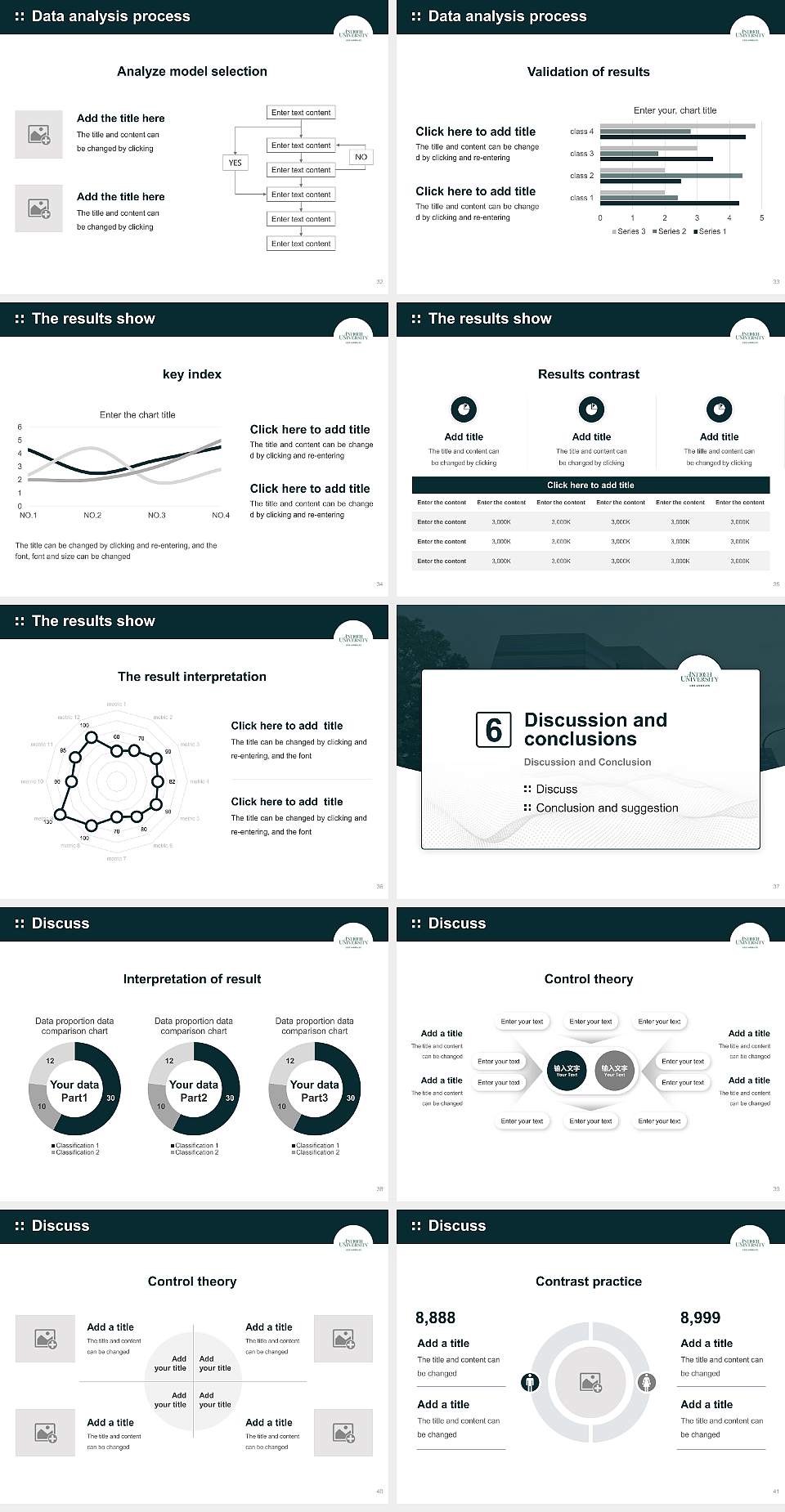 Antioch University-Los Angeles Graduation Thesis Defense PPT Template4:3 ratio PPT effect preview image5
