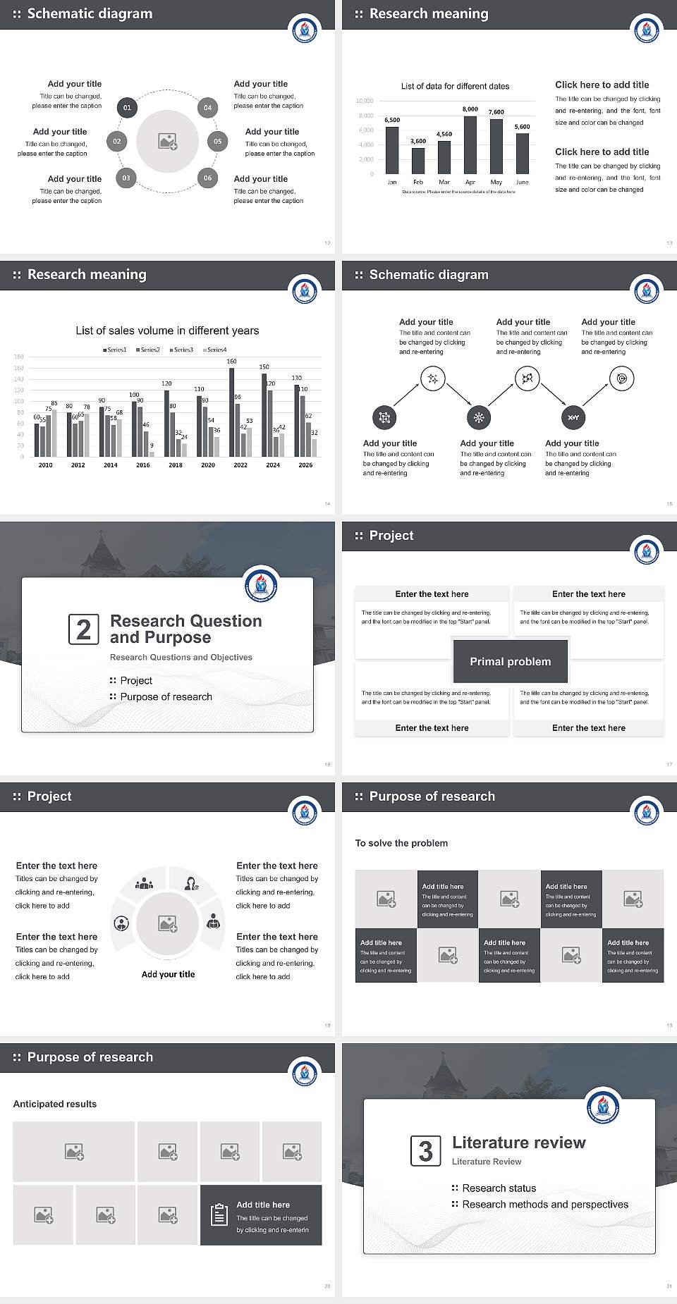 America Evangelical University Graduation Thesis Defense PPT Template4:3 ratio PPT effect preview image3