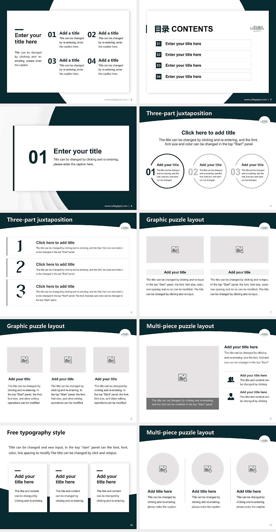 Antioch University-Midwest Academic Presentation/Research Findings Report PPT Template4:3 ratio PPT effect preview image2
