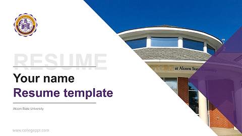 Alcorn State University Resume PPT Template