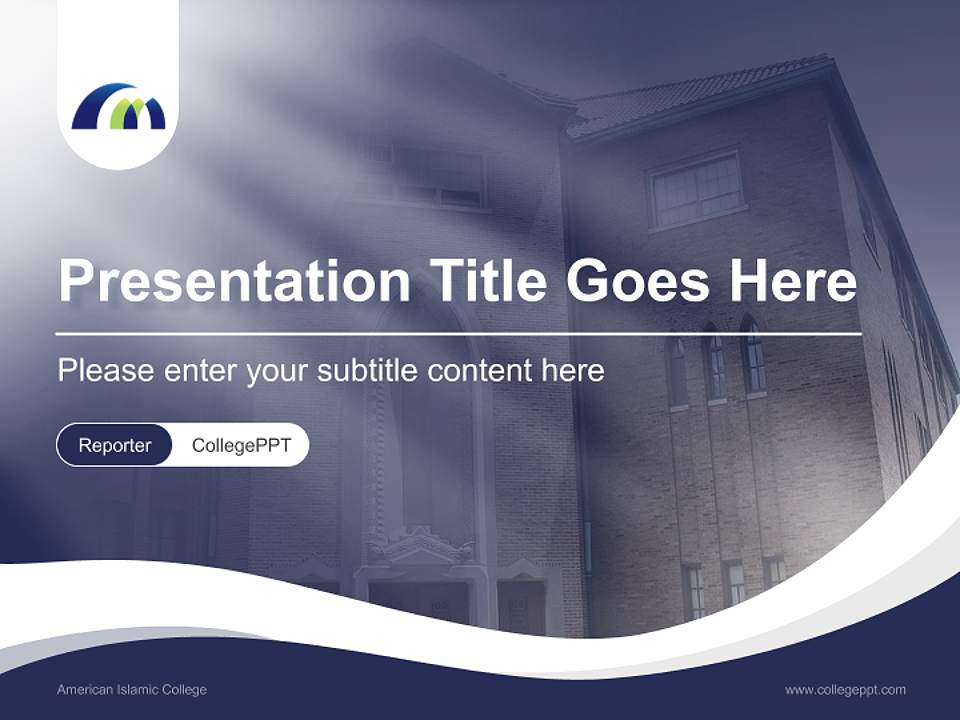 American Islamic College Lecture Sharing and Networking Event PPT Template4:3 ratio PPT effect preview image4