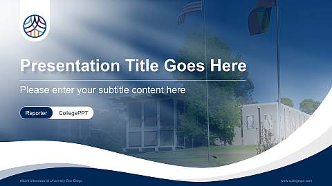 Alliant International University-San Diego Lecture Sharing and Networking Event PPT Template