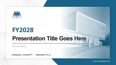 Alaska Pacific University Academic Presentation/Research Findings Report PPT Template