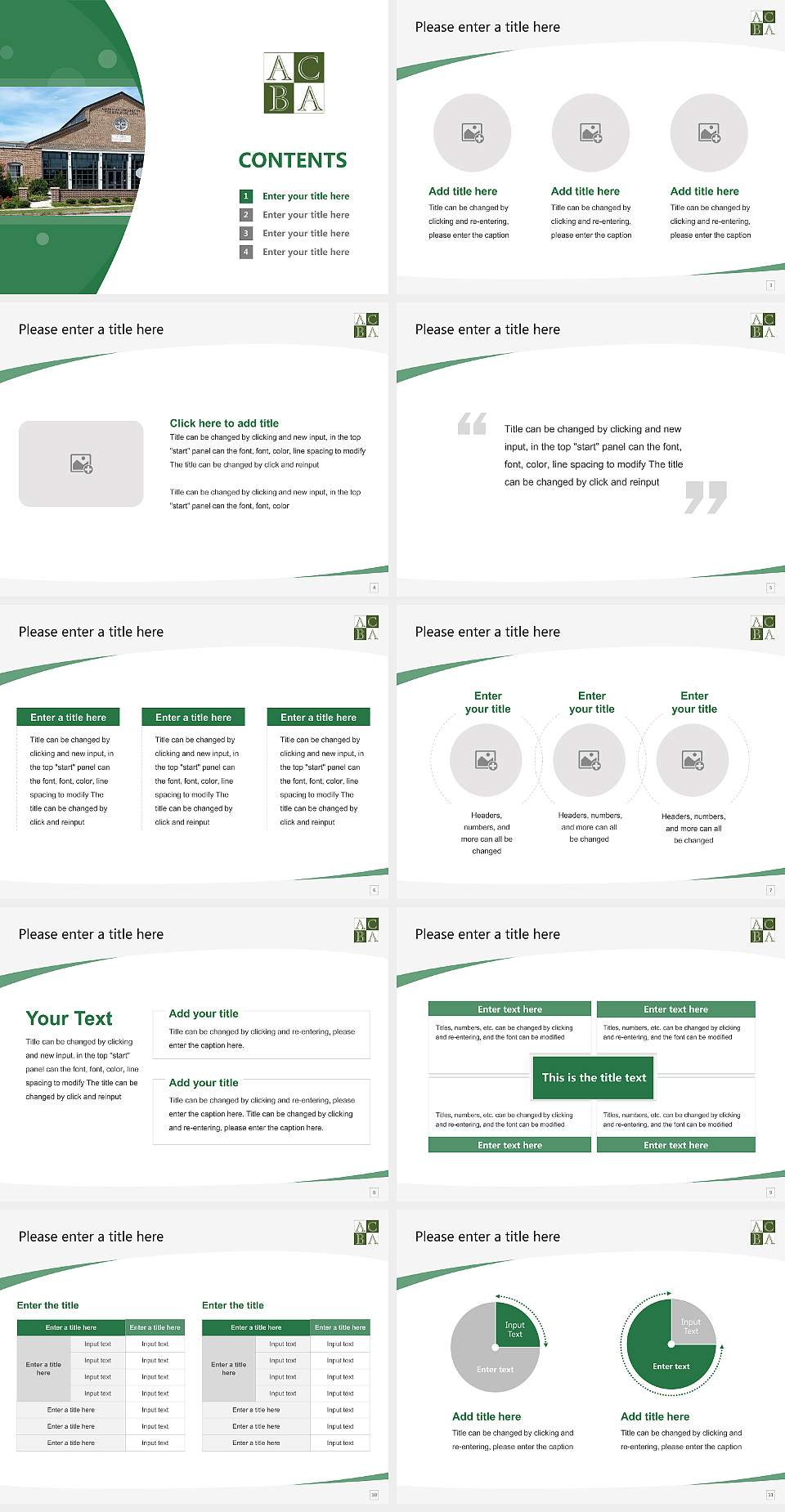 American College of the Building Arts Course/Courseware Creation PPT Template4:3 ratio PPT effect preview image2