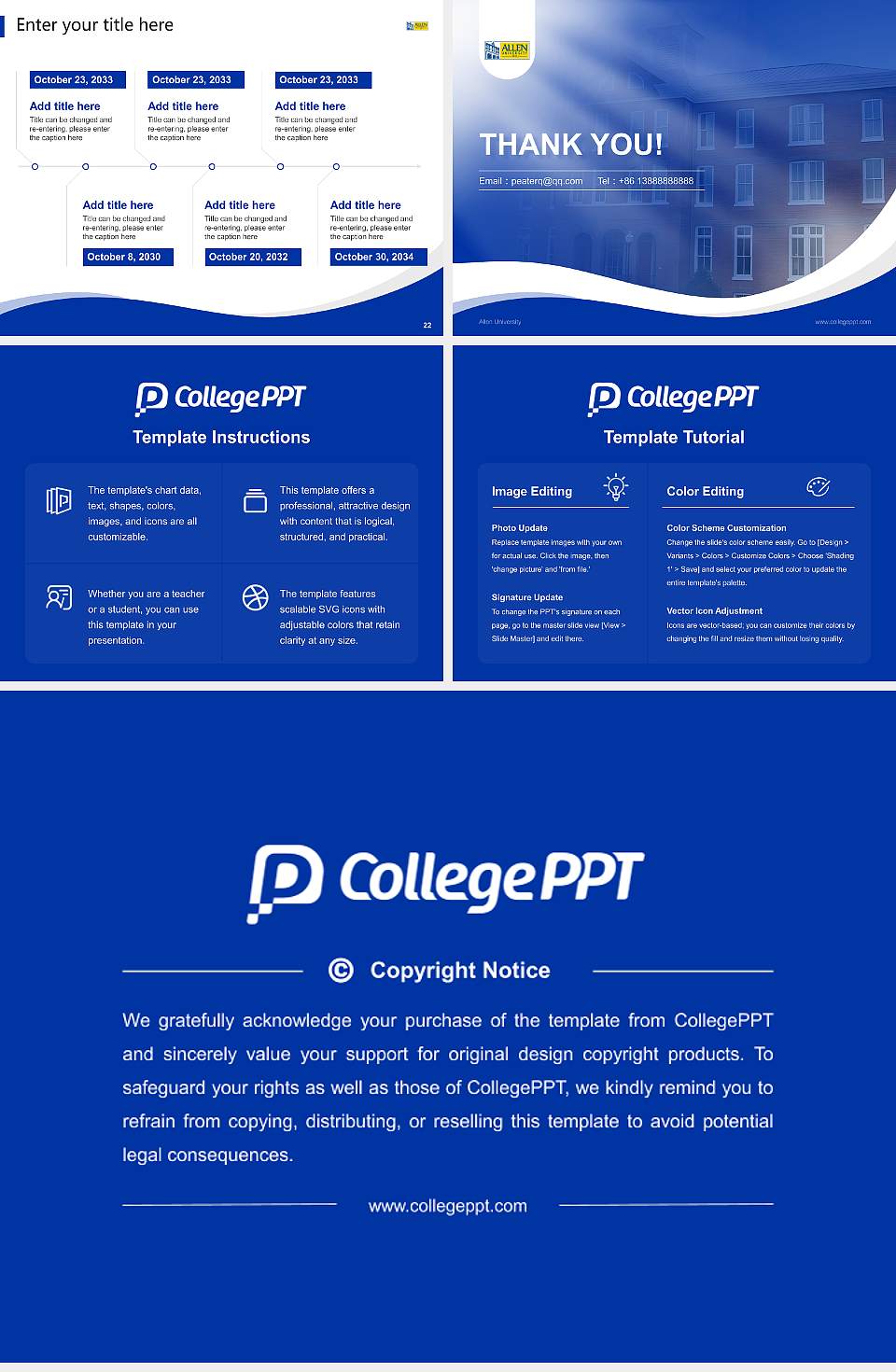 Allen University Lecture Sharing and Networking Event PPT Template4:3 ratio PPT effect preview image4