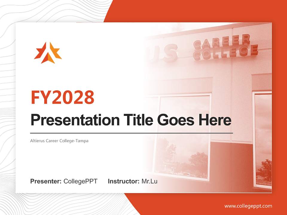 Altierus Career College-Tampa Academic Presentation/Research Findings Report PPT Template4:3 ratio PPT effect preview image5