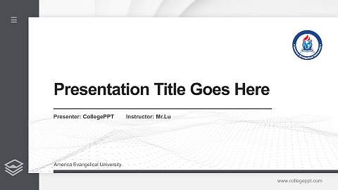 America Evangelical University Thesis Proposal/Graduation Defense PPT Template