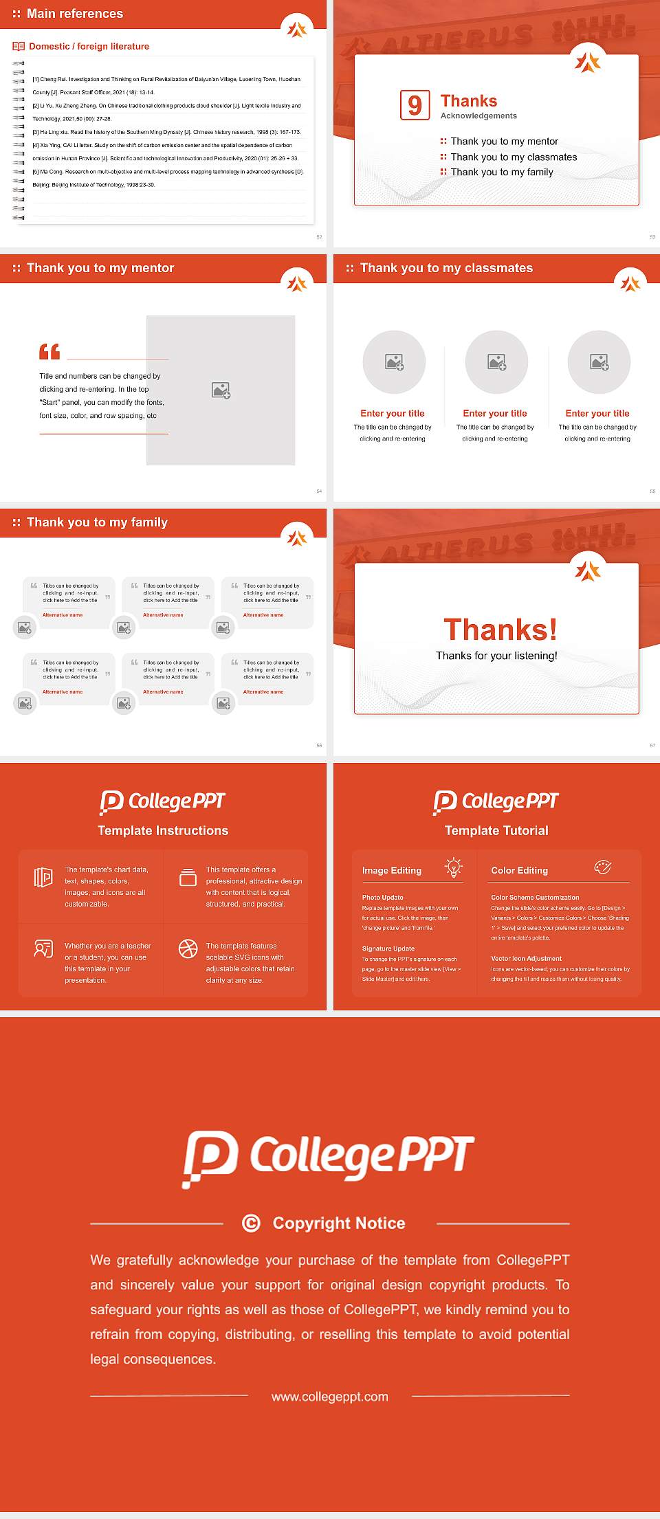 Altierus Career College-Tampa Graduation Thesis Defense PPT Template4:3 ratio PPT effect preview image7