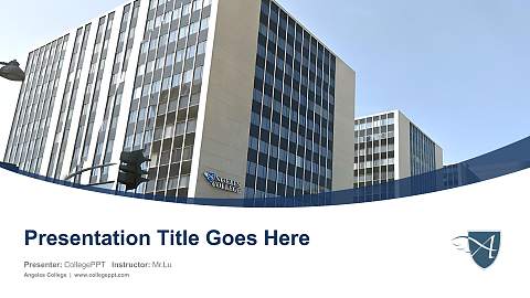 Angeles College Course/Courseware Creation PPT Template