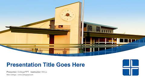 Allen College Course/Courseware Creation PPT Template