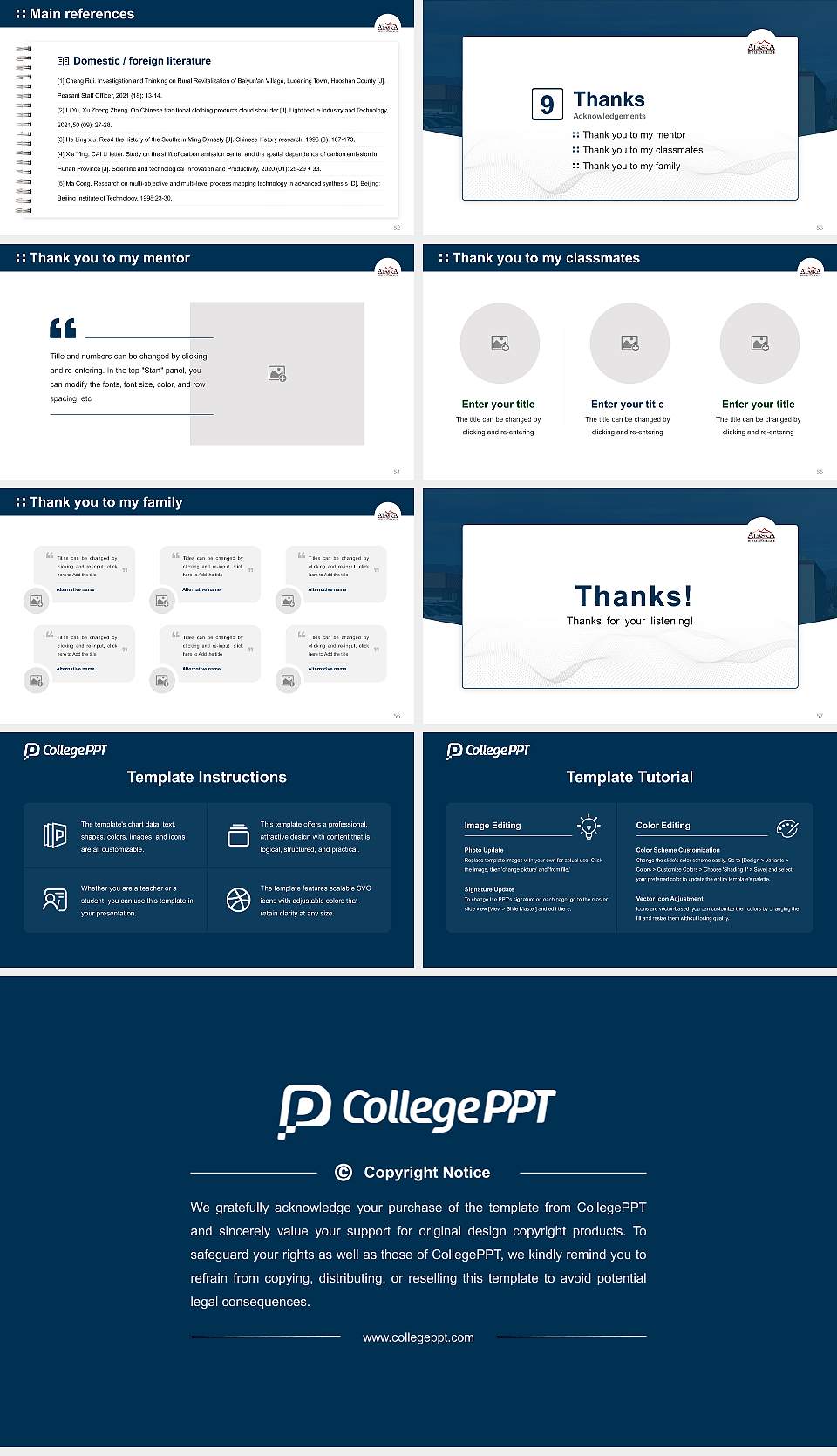 Alaska Bible College Graduation Thesis Defense PPT Template16:9 ratio PPT effect preview image7