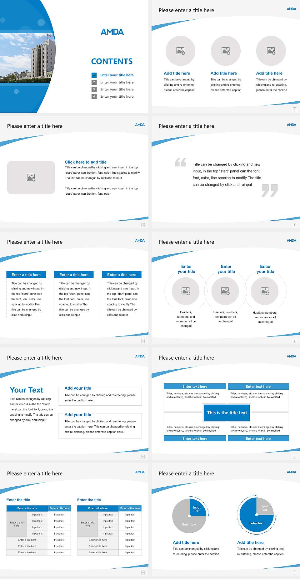 American Musical and Dramatic Academy Course/Courseware Creation PPT Template4:3 ratio PPT effect preview image2