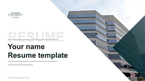 Antioch University-Los Angeles Resume PPT Template
