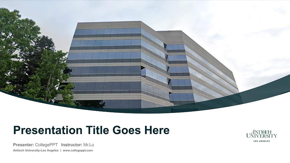 Antioch University-Los Angeles Course/Courseware Creation PPT Template16:9 ratio PPT effect preview image