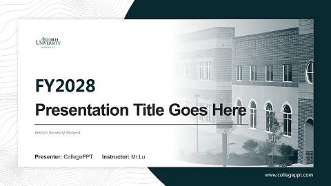Antioch University-Midwest Academic Presentation/Research Findings Report PPT Template