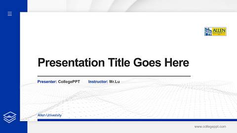 Allen University Thesis Proposal/Graduation Defense PPT Template