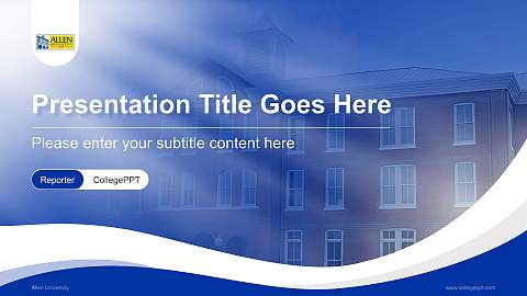 Allen University Lecture Sharing and Networking Event PPT Template