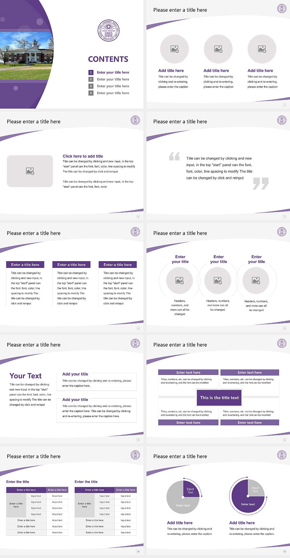Amherst College Course/Courseware Creation PPT Template4:3 ratio PPT effect preview image2