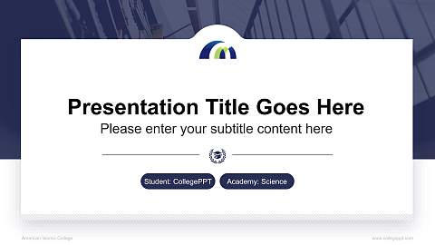 American Islamic College National Scholarship Defense PPT Template