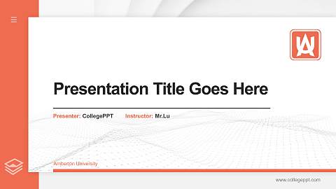 Amberton University Thesis Proposal/Graduation Defense PPT Template