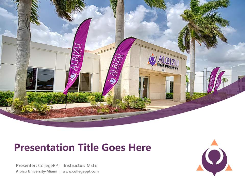 Albizu University-Miami Course/Courseware Creation PPT Template4:3 ratio PPT effect preview image5