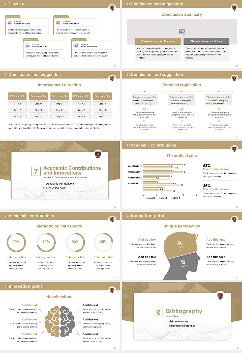 Anderson University Graduation Thesis Defense PPT Template16:9 ratio PPT effect preview image6