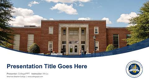 American Baptist College Course/Courseware Creation PPT Template