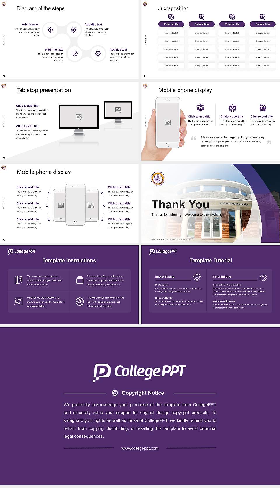 Alcorn State University Competition/Entrepreneurship Contest PPT Template16:9 ratio PPT effect preview image9