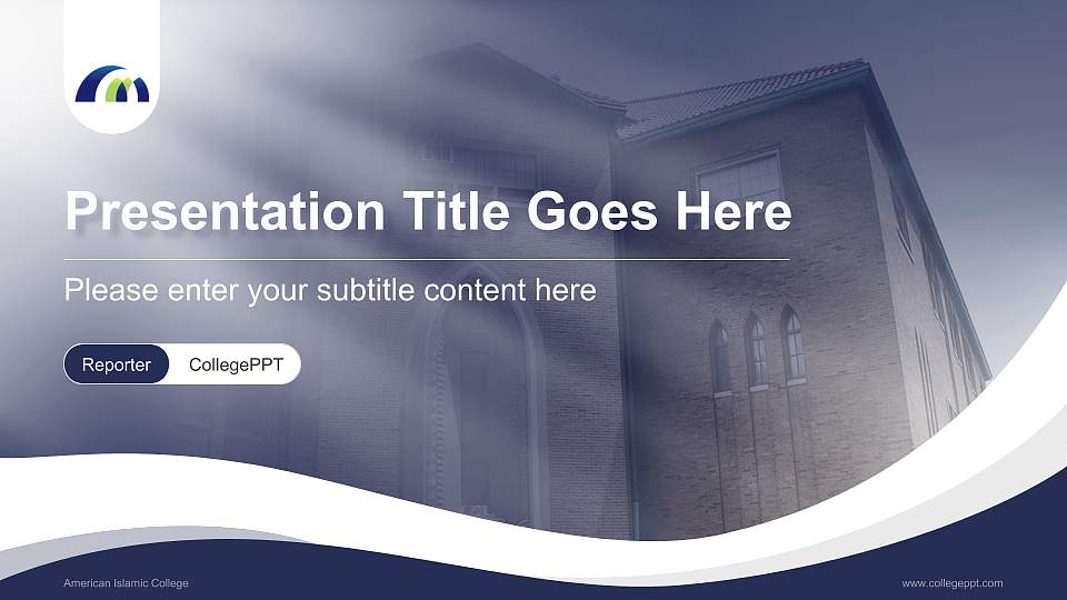 American Islamic College Lecture Sharing and Networking Event PPT Template16:9 ratio PPT effect preview image