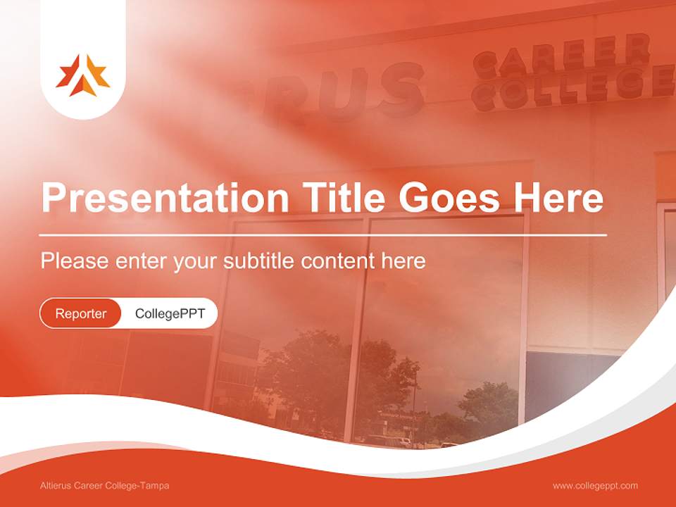 Altierus Career College-Tampa Lecture Sharing and Networking Event PPT Template4:3 ratio PPT effect preview image4