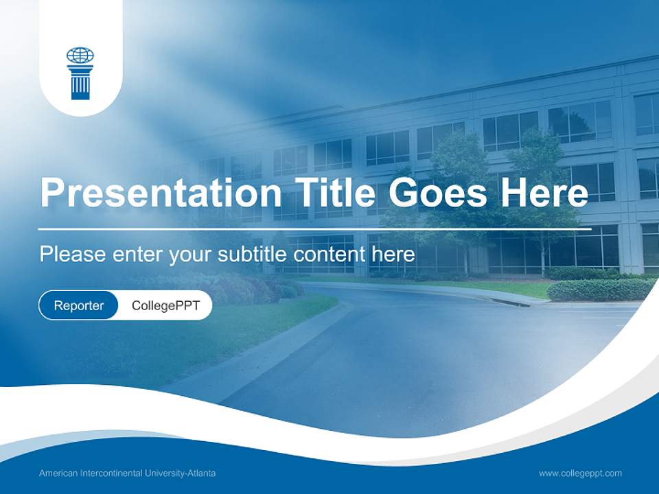 American Intercontinental University-Atlanta Lecture Sharing and Networking Event PPT Template4:3 ratio PPT effect preview image4