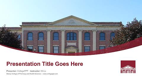 Albany College of Pharmacy and Health Sciences Course/Courseware Creation PPT Template