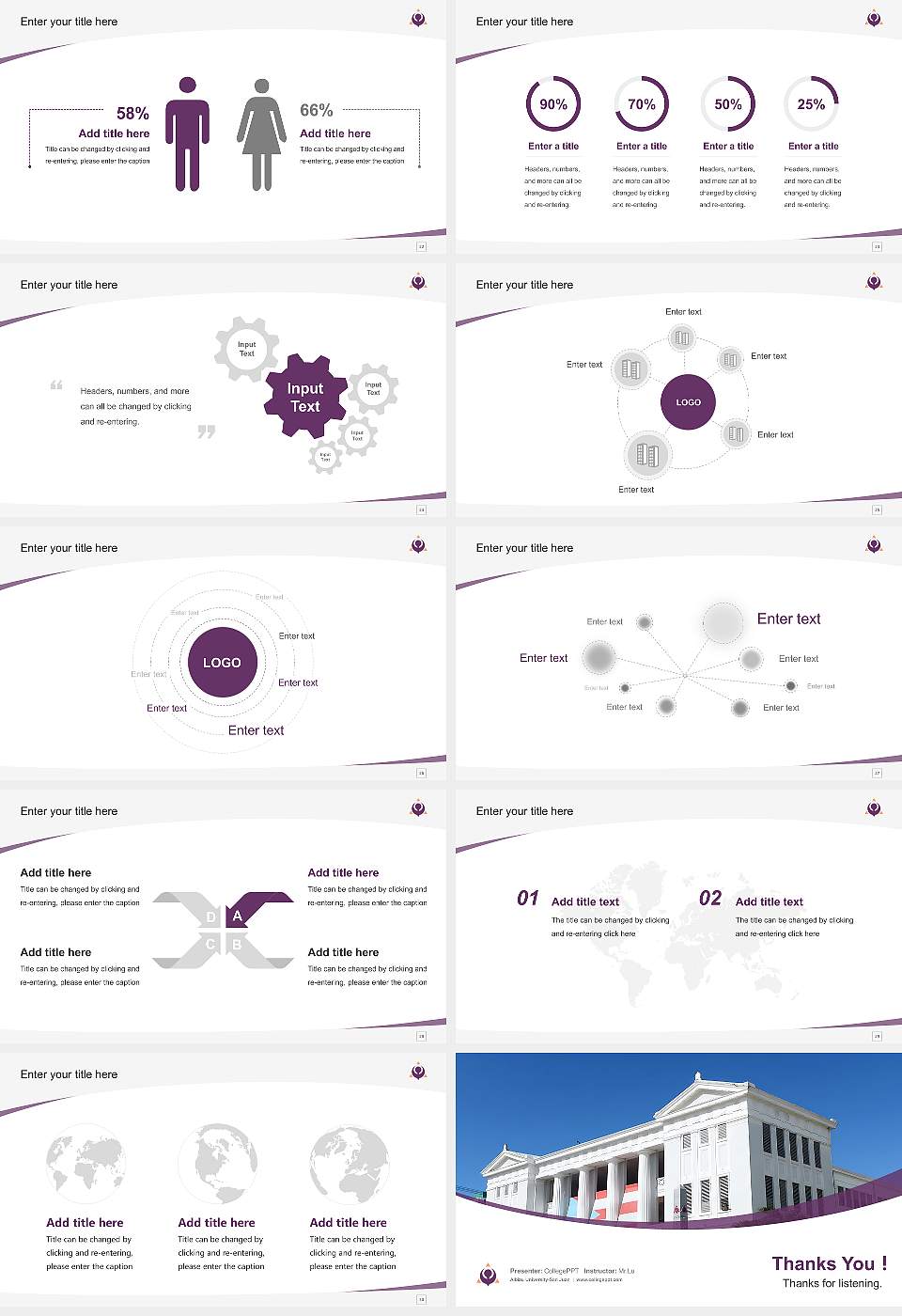 Albizu University-San Juan Course/Courseware Creation PPT Template16:9 ratio PPT effect preview image4