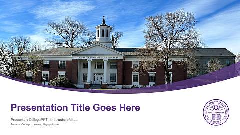 Amherst College Course/Courseware Creation PPT Template