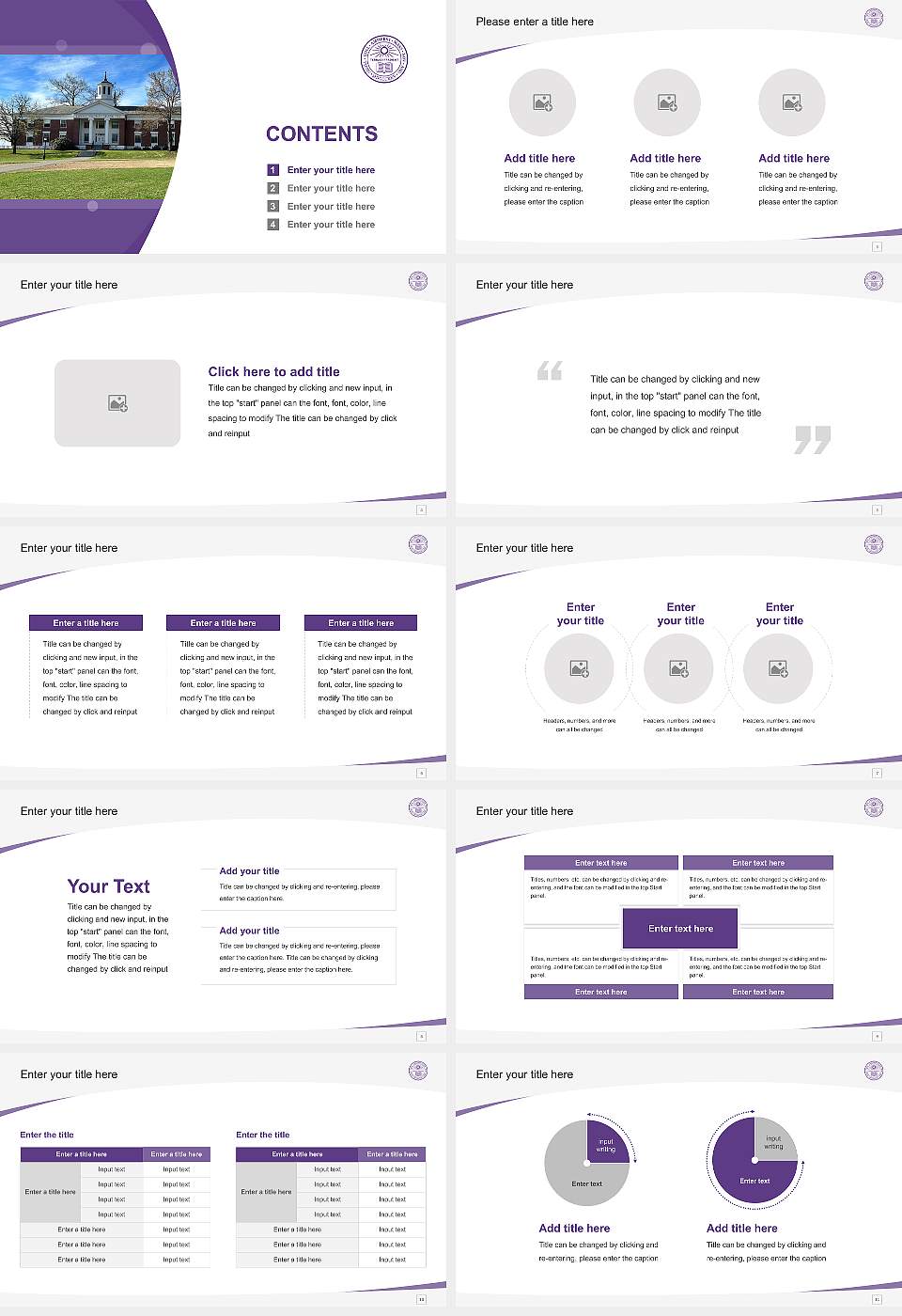 Amherst College Course/Courseware Creation PPT Template16:9 ratio PPT effect preview image2