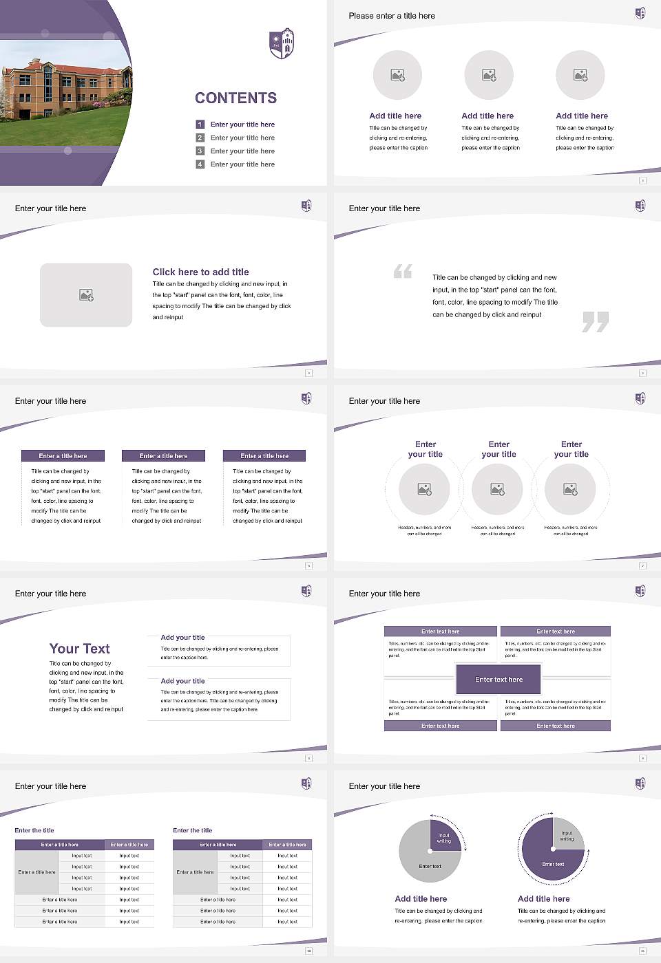 Alfred University Course/Courseware Creation PPT Template16:9 ratio PPT effect preview image2