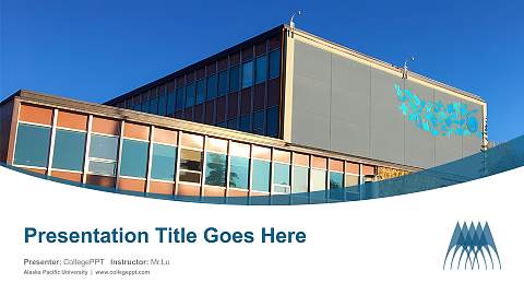 Alaska Pacific University Course/Courseware Creation PPT Template