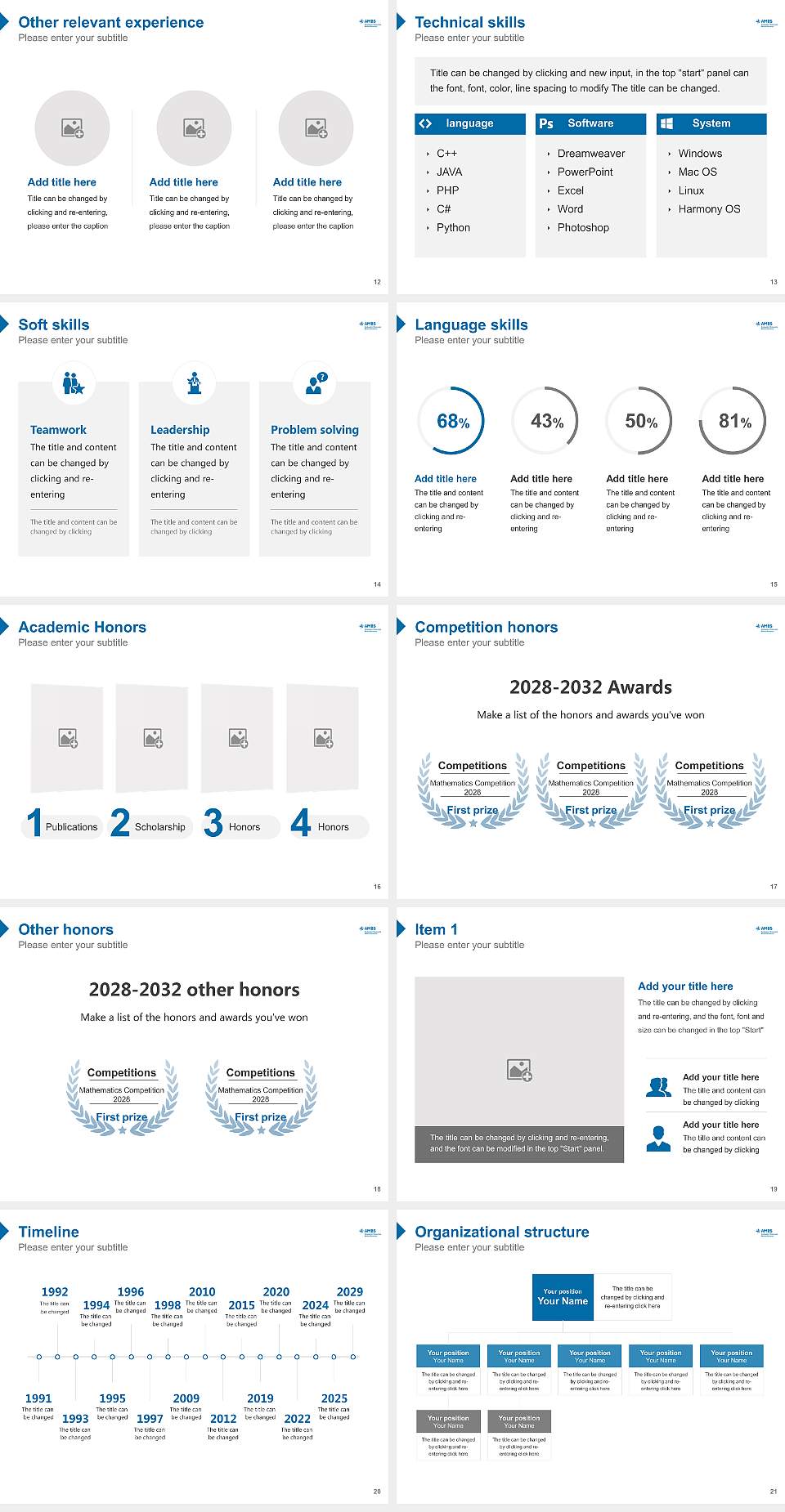 Anabaptist Mennonite Biblical Seminary Resume PPT Template4:3 ratio PPT effect preview image3