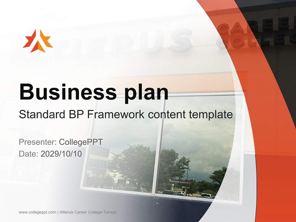 Altierus Career College-Tampa Competition/Entrepreneurship Contest PPT Template4:3 ratio PPT effect preview image9